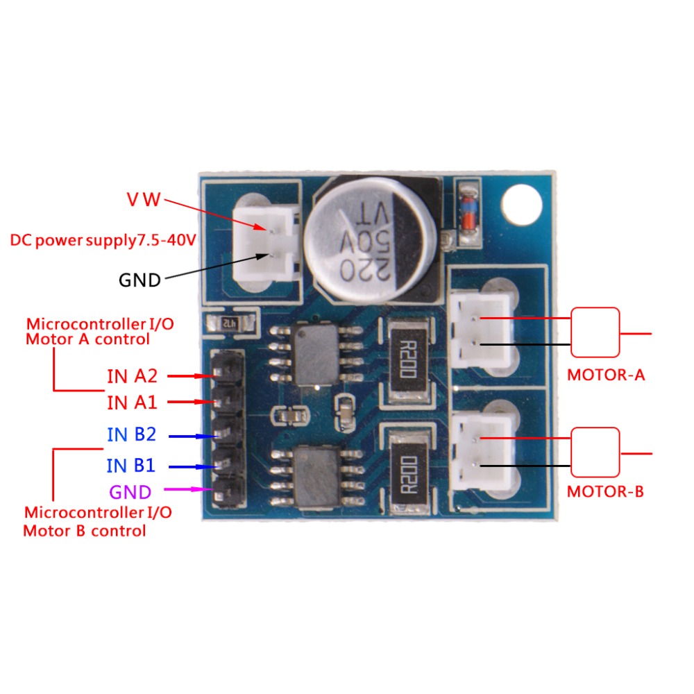 3.5A Dual Channel DC Stepper Motor Driver Module 