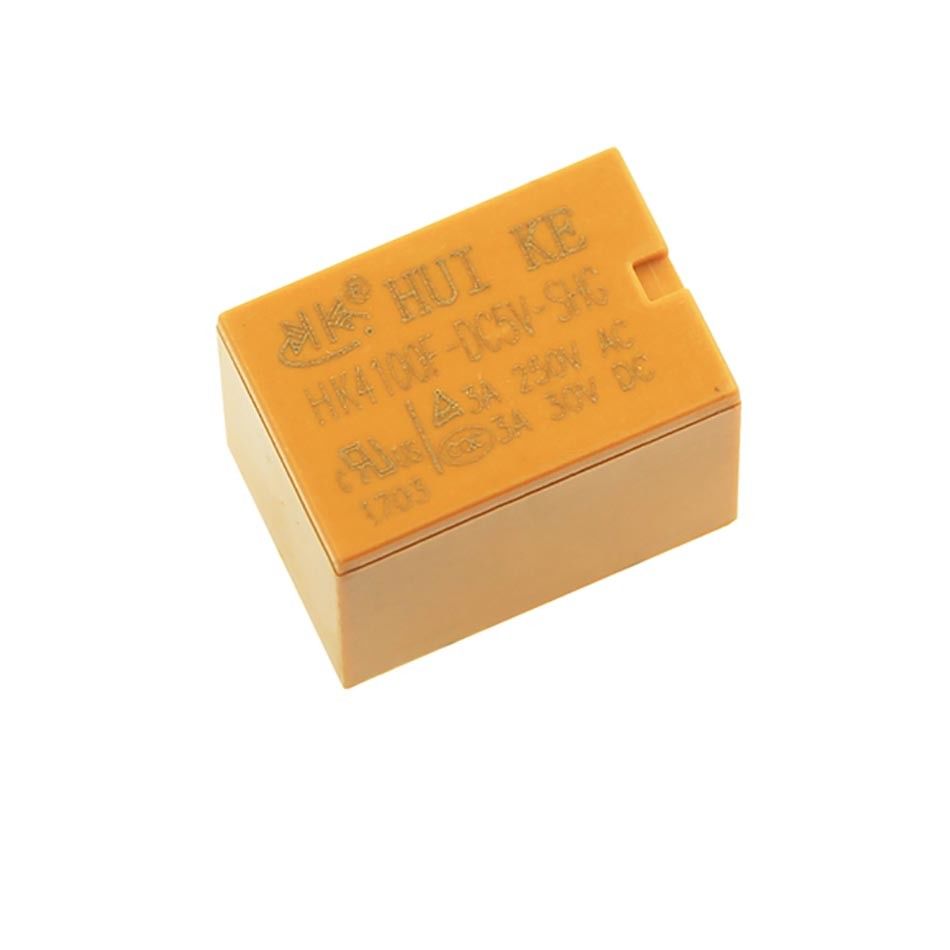  6 Pin Mini Power Relay HK4100F-DC3V 5V 9V 12V 24V-SHG 3A 4100 Yellow