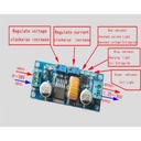 5A 75W XL4015 DC-DC Adjustable Step-down Module (LED Voltmeter Power Supply Module)