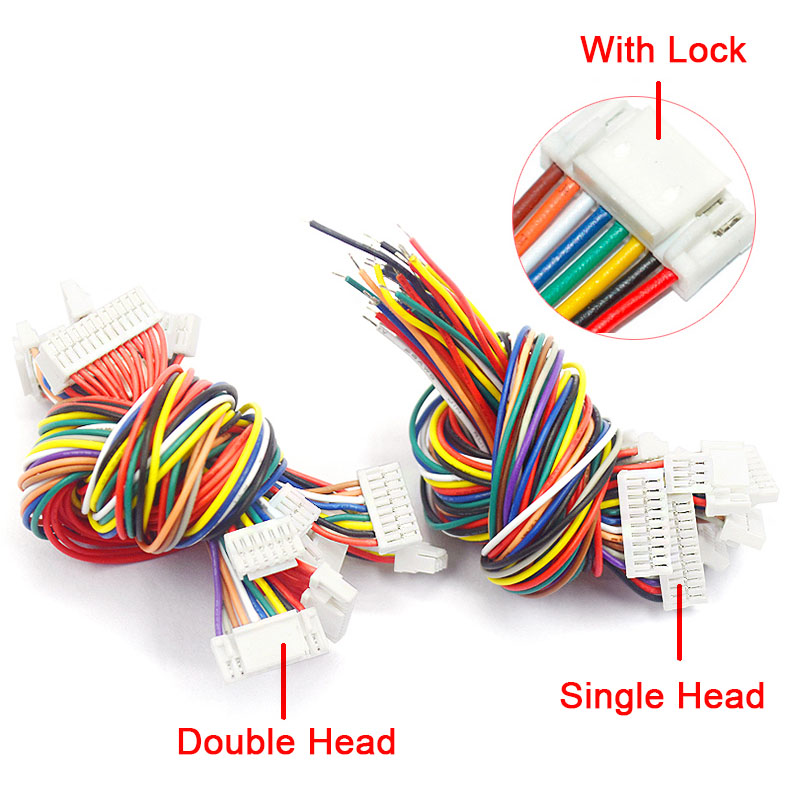 JST GH1.25mm Cable Connector Single/Double Head Wire Connectors 2-12 Pin 15/20/40CM JSTA1257 Replacement