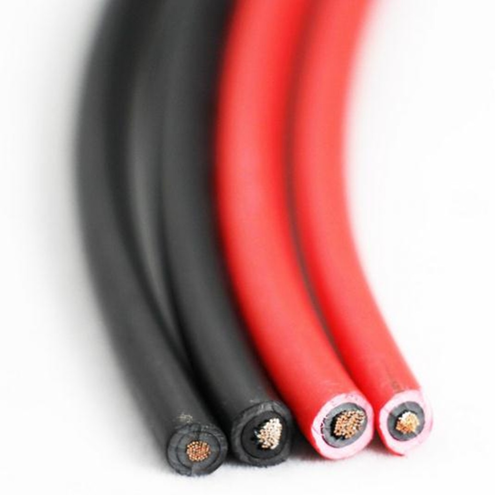 Cable Wire with MC4 Female and Male Connector Black+Red 1 Pair