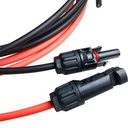 Cable Wire with MC4 Female and Male Connector Black+Red 1 Pair