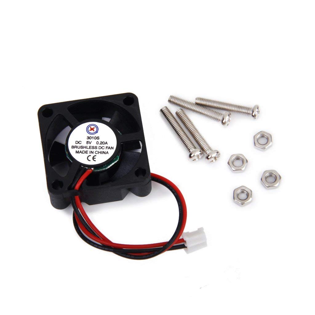 DC 5V 0.2A Cooling Fan w/ Screws for Raspberry Pi Model B+