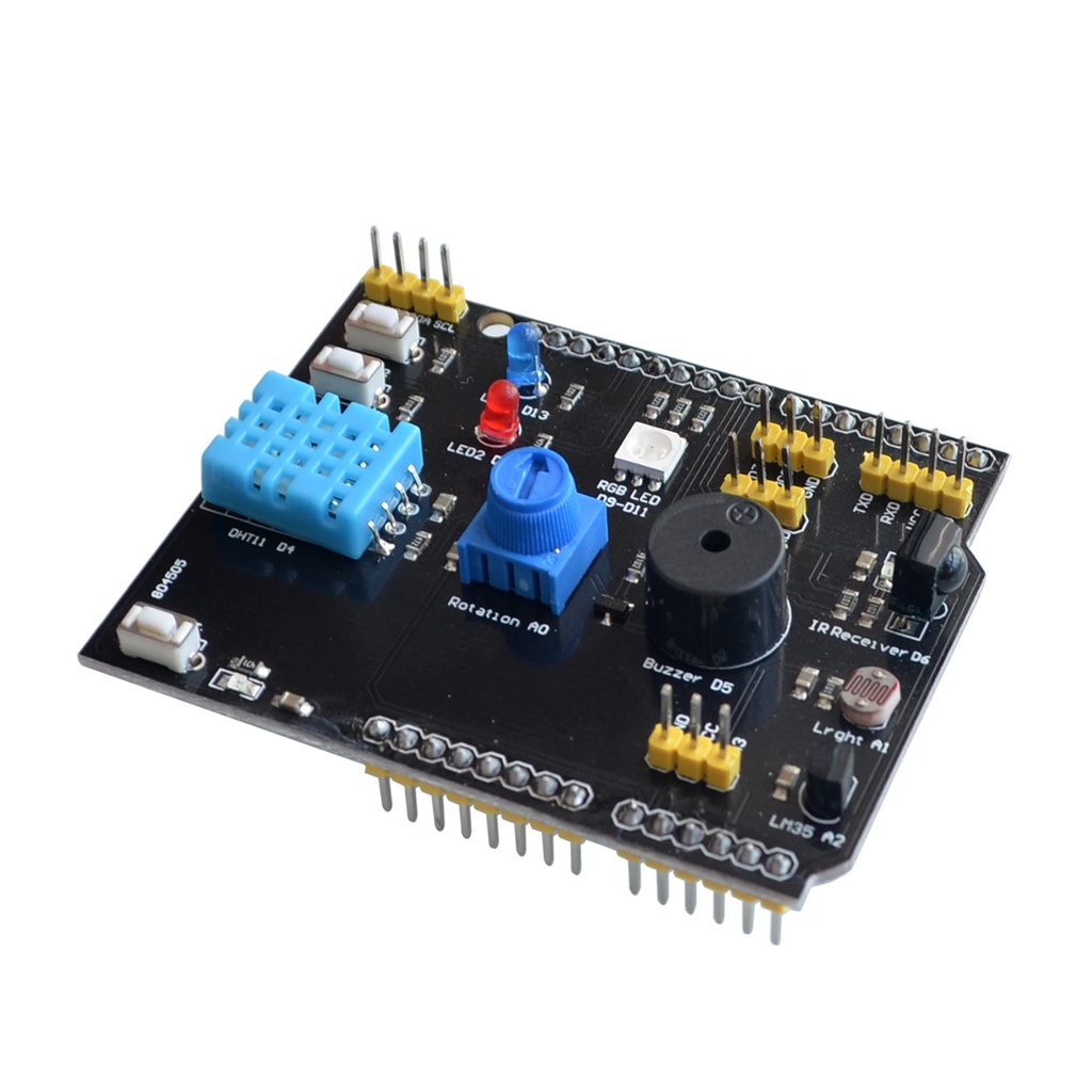 DHT11 LM35 Temperature Humidity Multifunction Expansion Board For Arduino UNO