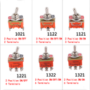 E-TEN 1021/1121/1122/1221/1321/1322 Toggle Switch 2/3Gear 2/3/4/6P