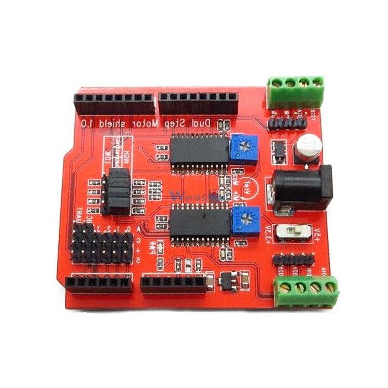 Dual Step Motor Driver Shield For Arduino IO PWM CNC 3.3V 5V With A3967Chips