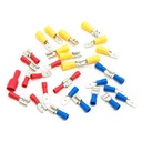  Female & Male Spade Insulated Electrical Crimp Terminal Connectors  Red Blue Yellow