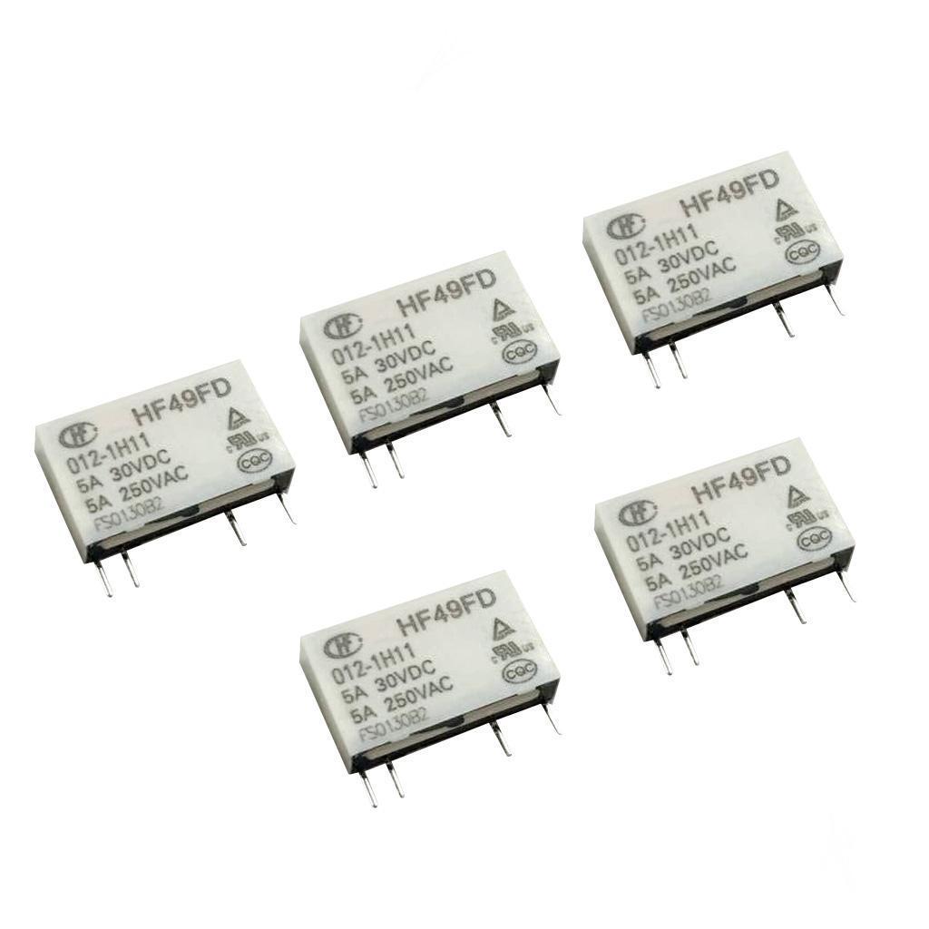 Hong Fa 4 Pin Relay HF49FD- 005 012 024-1H11 5A