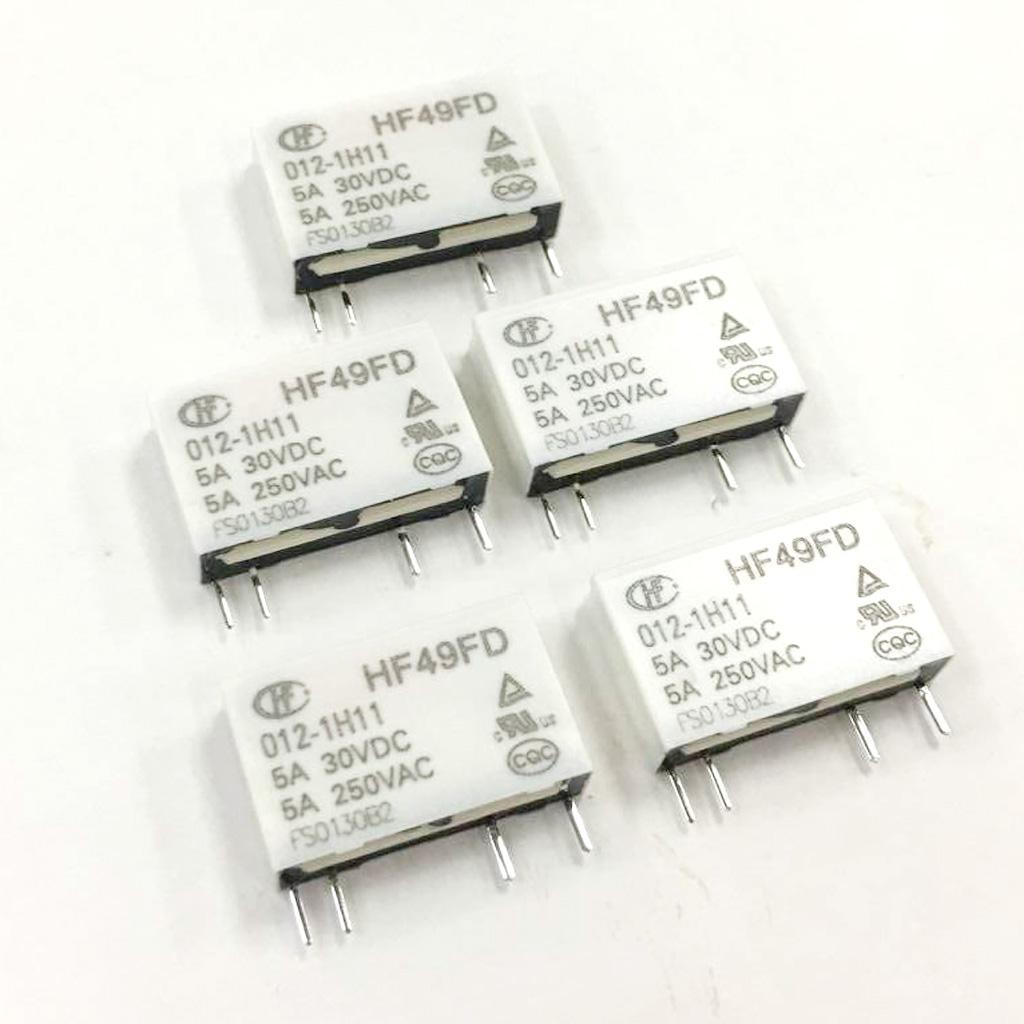 Hong Fa 4 Pin Relay HF49FD- 005 012 024-1H11 5A