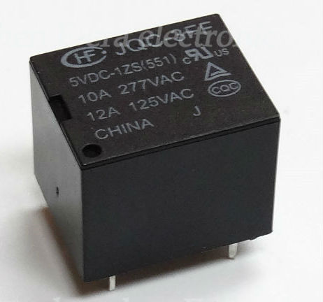 Hong Fa 4Pin Relay JQC-3FF-9VDC-1ZS 5V 12V 24V 10A