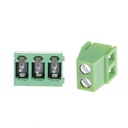  KF128 Copper PCB Terminal Blocks Green 5mm Pitch Screw Terminal Connector 2 Pin 3 Pin Straight Leg