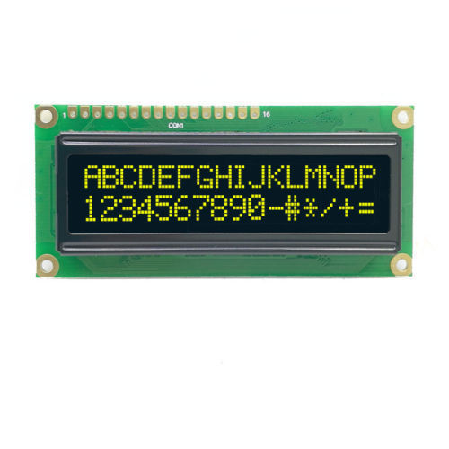 LCD1602 3V/5V Character Dot Matrix LCD Display Module 16x2 Black Background