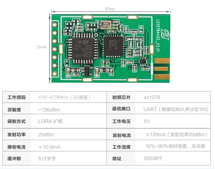 LC1278A Wireless Module 433M 