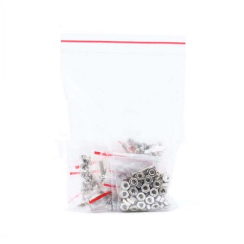 M3 Series Nuts / Round Head & Flat Head Screws Assortment Kit M3*5-16mm 130pcs 