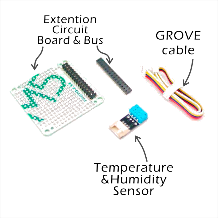 M5Stack Proto Board Set Included DHT12 Bus Socke Grove Cable for ESP32 Basic Kit & Mpu9250 Kit for Arduino