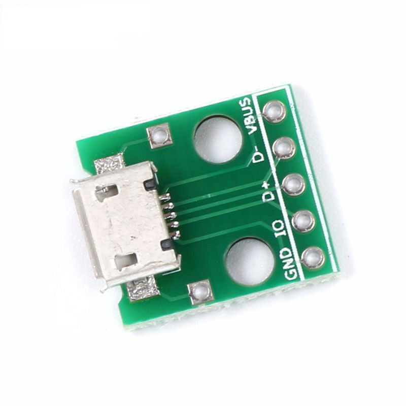 MICRO USB to DIP Adapter 5pin Female Connector B type PCB Converter Pinboard