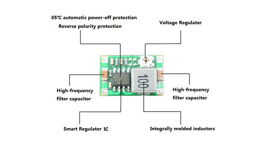 Mini-360 Aircraft Step-Down DC Power Supply On-Board Power Replace Modules Better Than LM2596