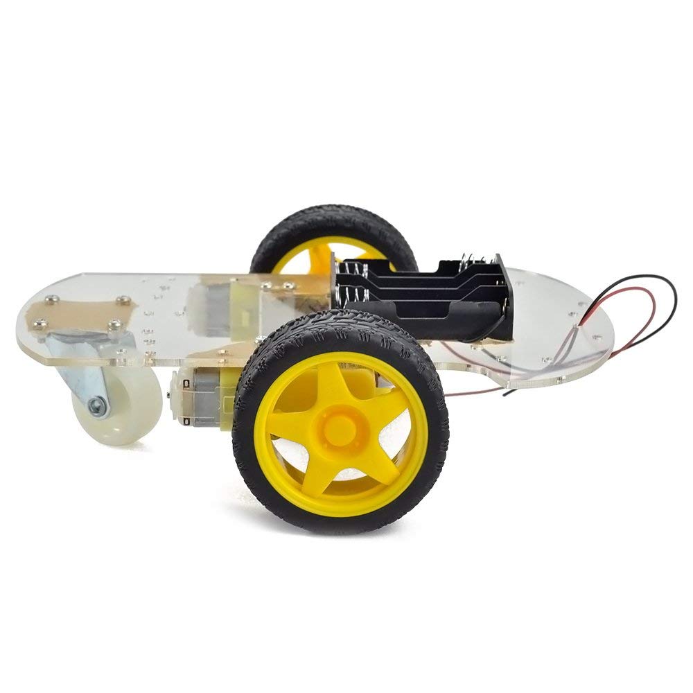 Motor Robot Car Chassis Kit with Speed Encoder wheels and Battery Box