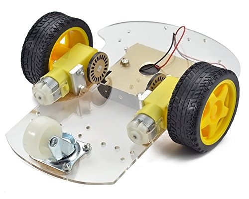 Motor Robot Car Chassis Kit with Speed Encoder wheels and Battery Box