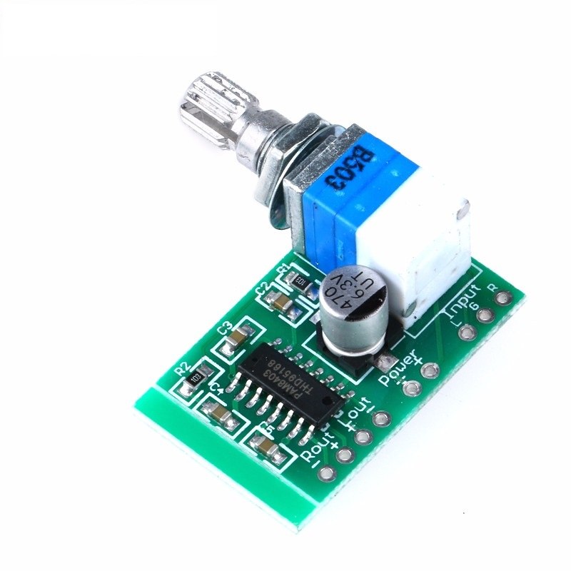 PAM8403 Mini 5V Digital Audio Amplifier Board Module with Switch Potentiometer Can Be USB Powered