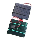 2.5W 5V Polysilicon Epoxy Solar Panel Cell Battery Charger+Crocodile Clip 