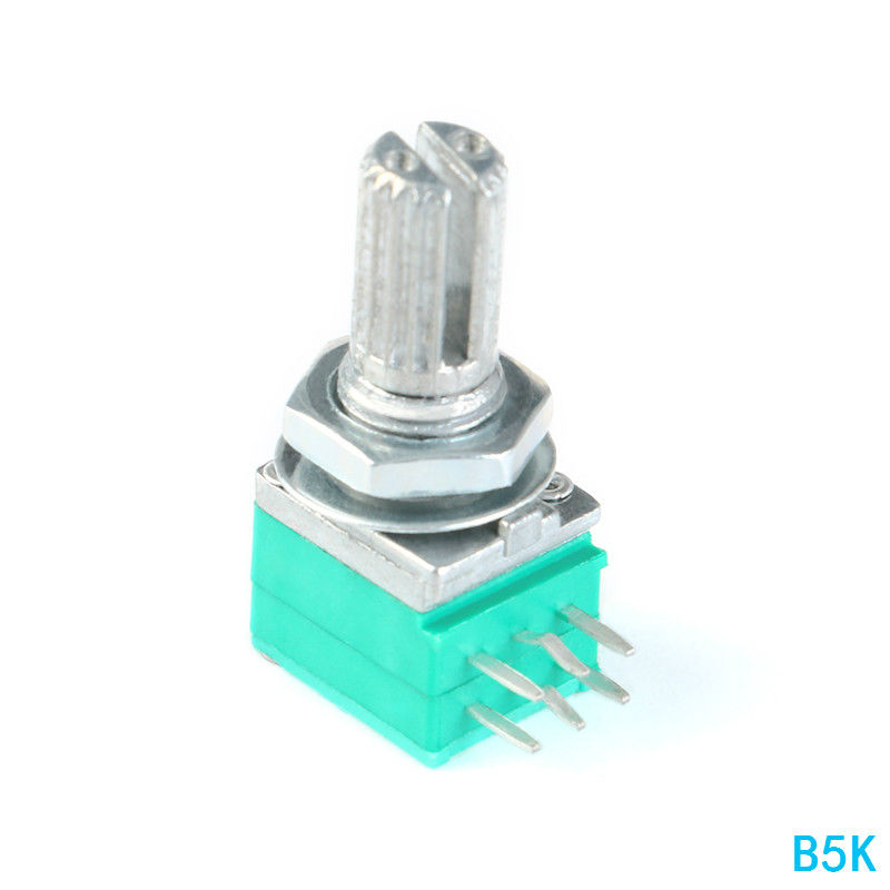 RK097G Audio Amplifier Sealed Dual Potentiometer B5K B10K B20K B50K B100K 15mm 6Pin 
