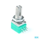 RK097G Audio Amplifier Sealed Dual Potentiometer B5K B10K B20K B50K B100K 15mm 6Pin 