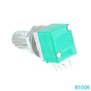 RK097G Audio Amplifier Sealed Dual Potentiometer B5K B10K B20K B50K B100K 15mm 6Pin 