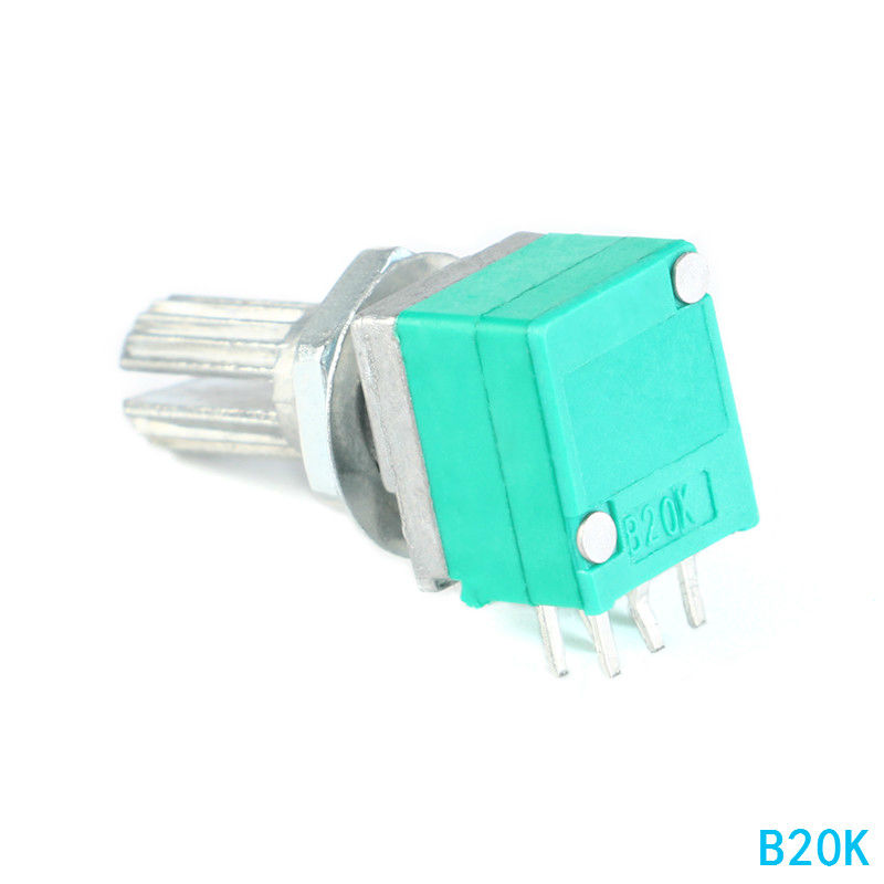 RK097G Audio Amplifier Sealed Dual Potentiometer B5K B10K B20K B50K B100K 15mm 6Pin 