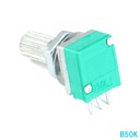 RK097N Single Potentiometer B5K B10K B20K B50K B100K Audio Amplifier Sealed Potentiometer 3Pin 