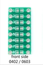 SMD SMT Turn To DIP 0805 0603 0402 Capacitor Resistor LED Pin Board FR4 PCB Board 2.54mm Pitch