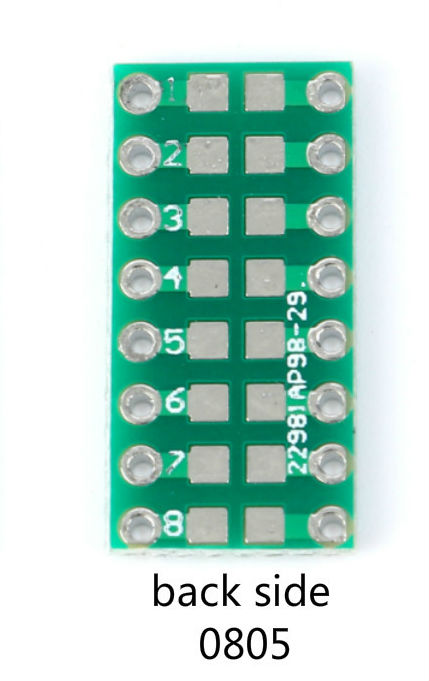 SMD SMT Turn To DIP 0805 0603 0402 Capacitor Resistor LED Pin Board FR4 PCB Board 2.54mm Pitch