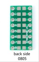 SMD SMT Turn To DIP 0805 0603 0402 Capacitor Resistor LED Pin Board FR4 PCB Board 2.54mm Pitch