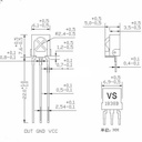 VS/HX1838 PC638 Integrated Infrared Receiving Infrared Receiving Tube Head 