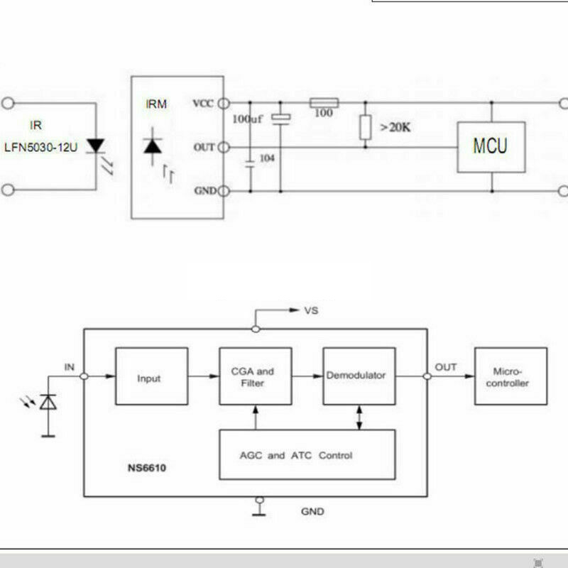 VS/HX1838 PC638 Integrated Infrared Receiving Infrared Receiving Tube Head 