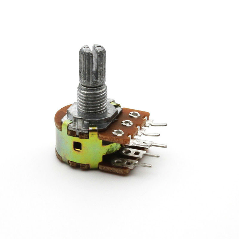 WH148 Double Linear Potentiometer 15mm Shaft 1K-1M