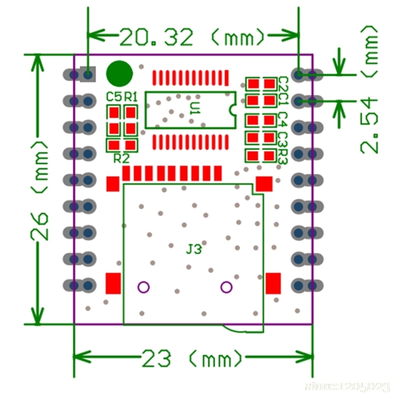 XY-V17B Serial Control Voice Module / SD/TF Card MP3 Sound Module