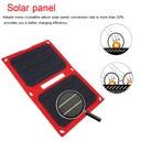 12W 5V Folding Portable Solar Panel Battery Charger