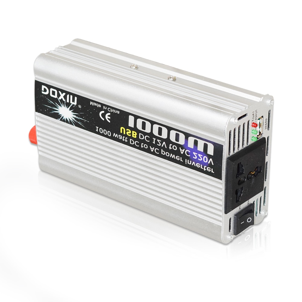 1000W DC12V to AC220V Portable Car Power Inverter Charger DC24V to AC110V Modified Sine Wave