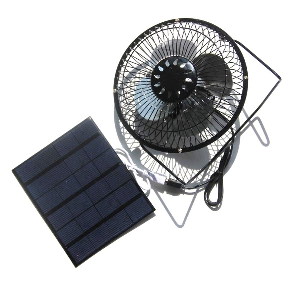 3.5W 6V Solar Panel + 6 Inch USB Mini Fan