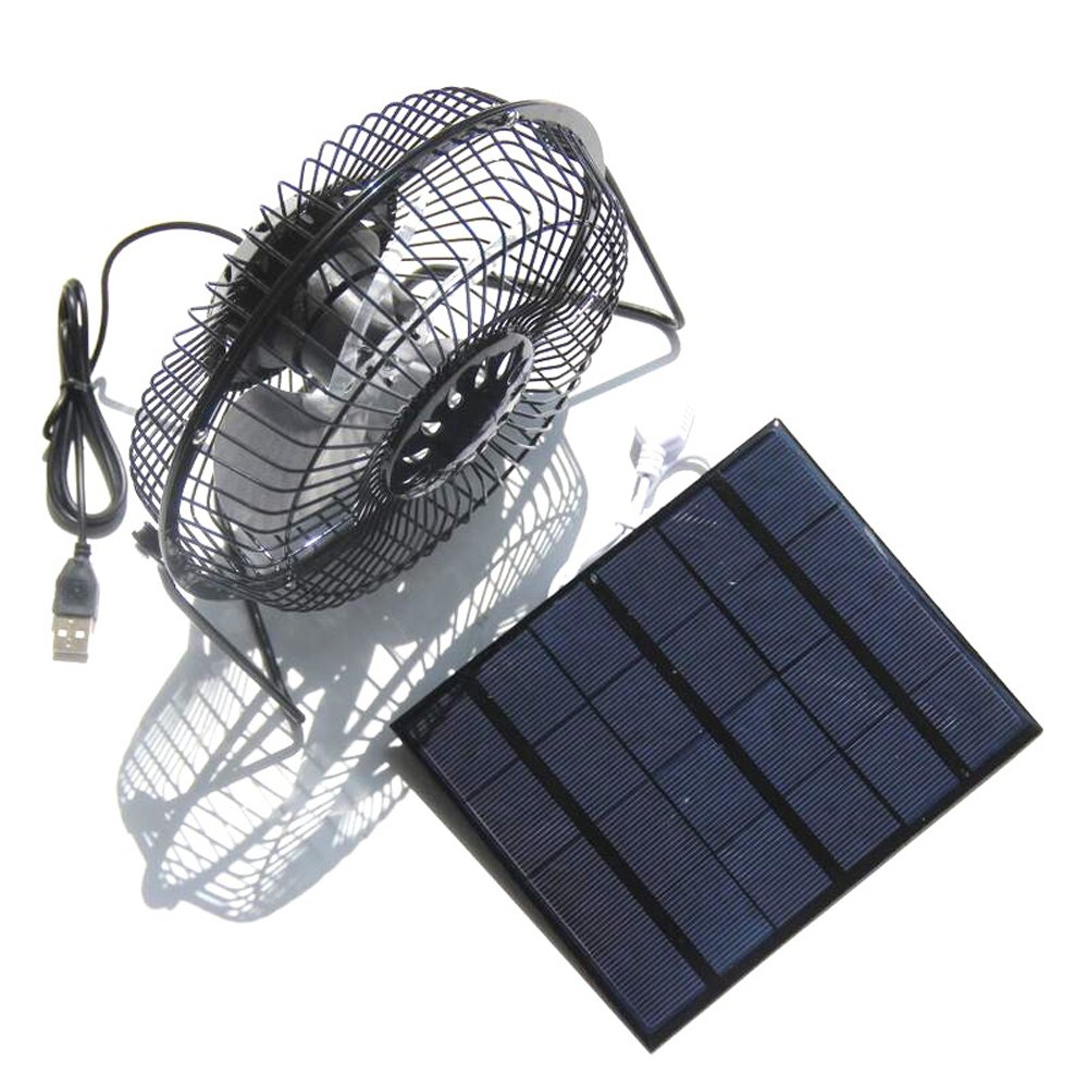 3.5W 6V Solar Panel + 6 Inch USB Mini Fan