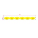 3W Plus 3W LED COB Light Bar Module 204*18mm Yellow White DC 12V 