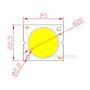 10W /15W /20W /30W Square LED COB Light 23*25mm PCB 20mm Emitting White Warm/ Natural White