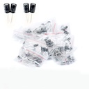 120pcs Electrolytic Capacitors Kit Assorted 12 Values 1UF-470UF 16V 25V 50V