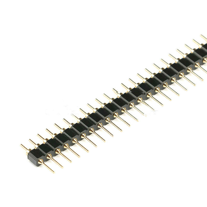 2.54mm Single Track Circular Needle Gold-plated 1*40P  lot(10 pcs)