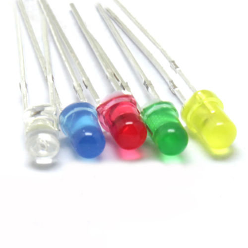 3mm LED Kits Red Green Yellow Blue Component Package 1 Pack of 100pcs 