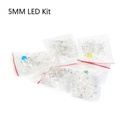 5MM LED Clear/ Red Green Yellow Blue White Emitting Diode Assortment Kits 100PC