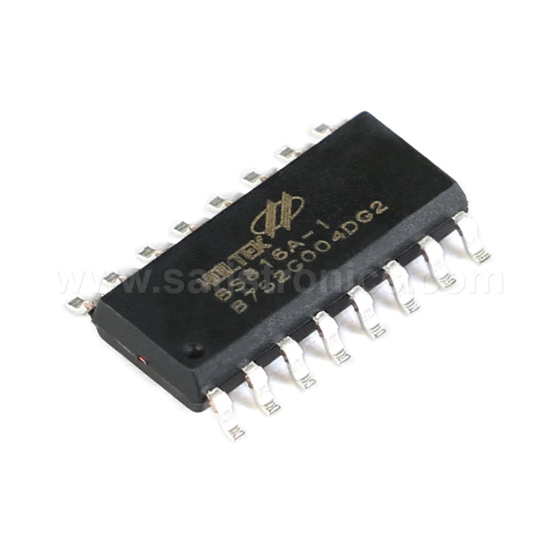 HOLTEK BS816A-1 NSOP-16 6 Key Touch Detection Chip IC
