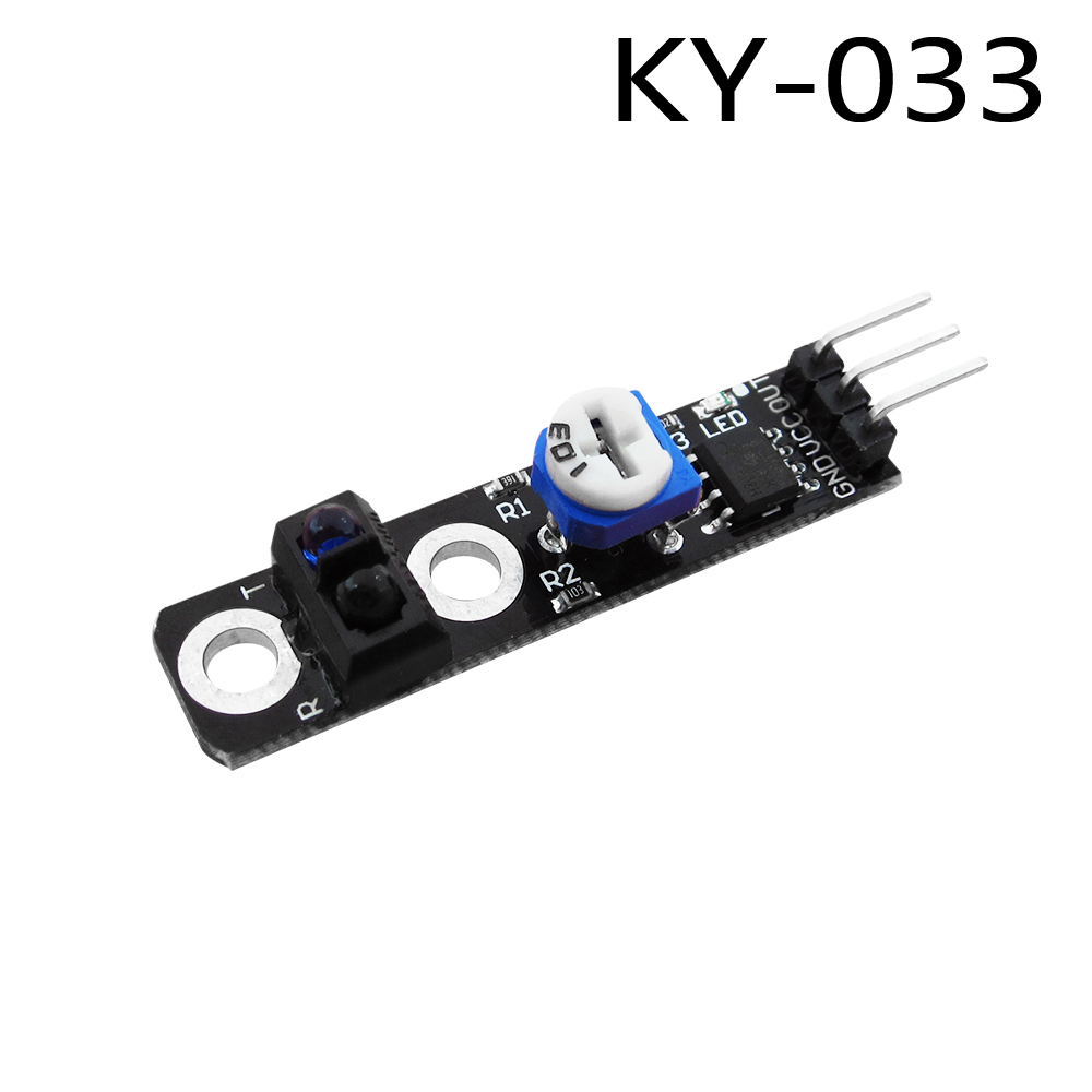 2pcs KY-033 One Channel 3 pin Tracking Path Tracing Module / Intelligent Vehicle Probe Infrared Detection Sensor