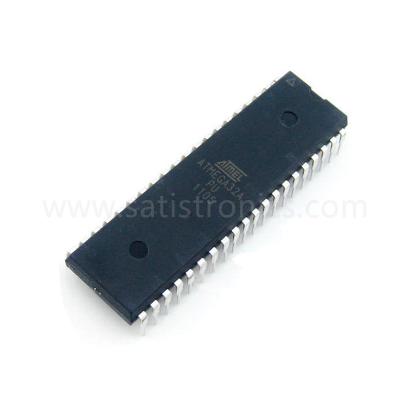 Microchip Chip ATMEGA32A-PU Microcontroller 8Bit MCU 32KB In-system Flash 2.7V